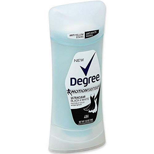 Degree MotionSense UltraClear BlackWhite Antiperspirant Deodorant Stick 26 oz Pack of 6